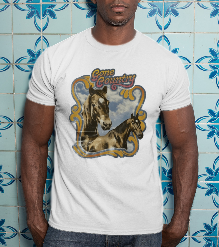 Gone Country Horses Levi's Western Equestrian T-Shirt