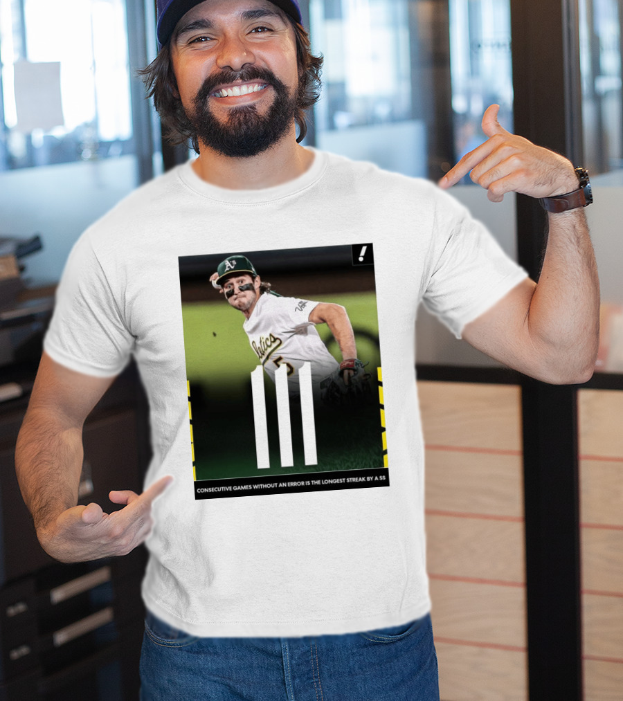 Jacob Wilson Athletics 111 Consecutive Errorless Games Record By Shortstop T-Shirt