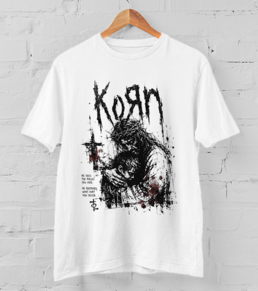 Korn Jesus Falling Apart I Found Him Jesus Put Me Together T-Shirt
