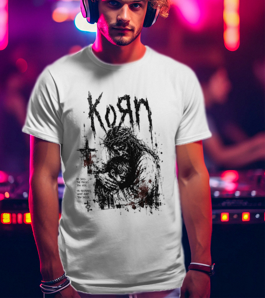 Korn Jesus Falling Apart I Found Him Jesus Put Me Together T-Shirt