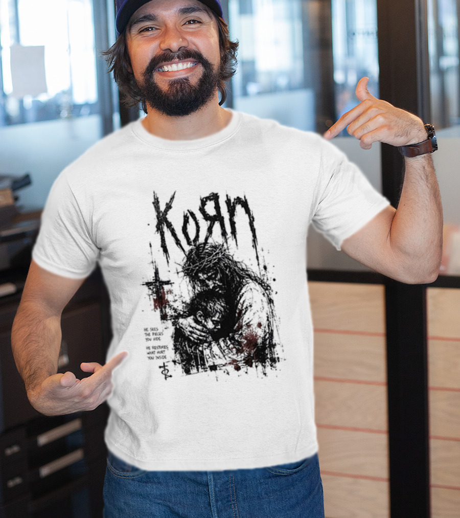 Korn Jesus Falling Apart I Found Him Jesus Put Me Together T-Shirt