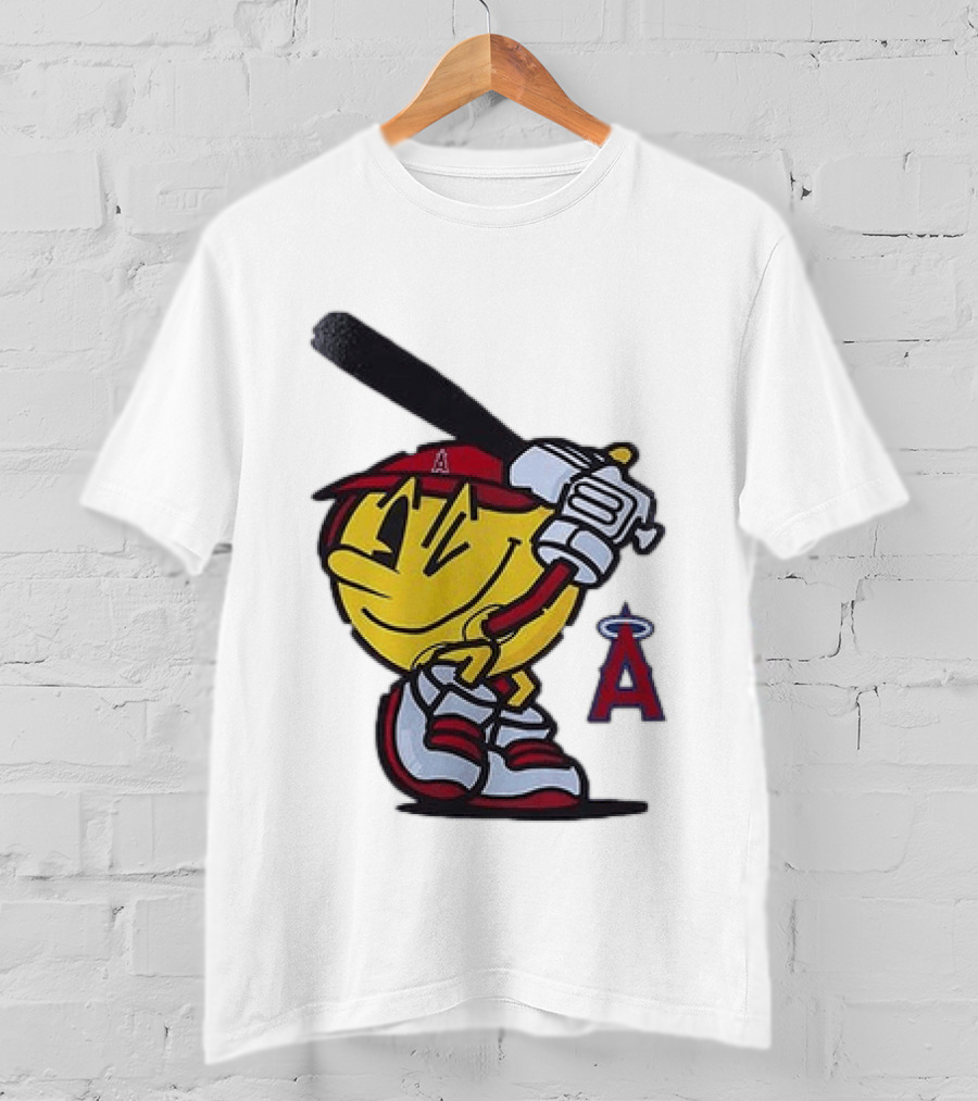 Los Angeles Angels Pacman Baseball T-Shirt