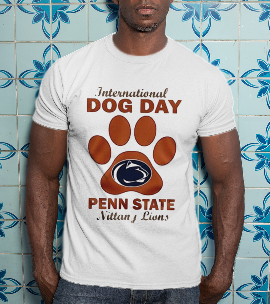 International Dog Day Paw Print Penn State Nittany Lions T-Shirt