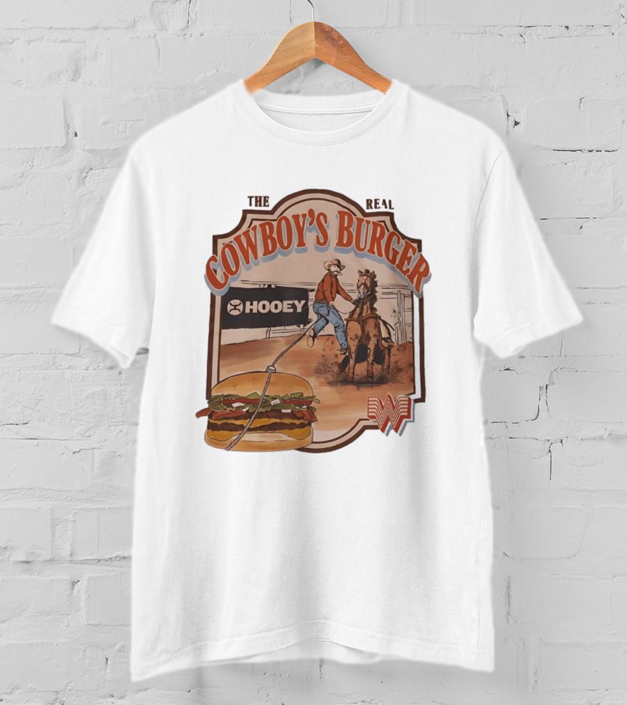 Hooey The Real Cowboy's Burger Western Ranch Rodeo T-Shirt