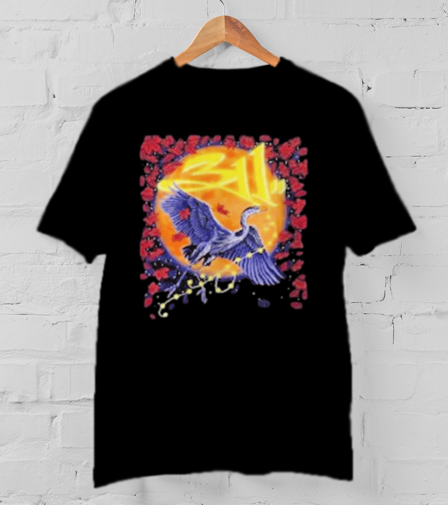 311 Band 2026 US Tour With Beach Weather Tunnel Vision Heron And Sun T-Shirt