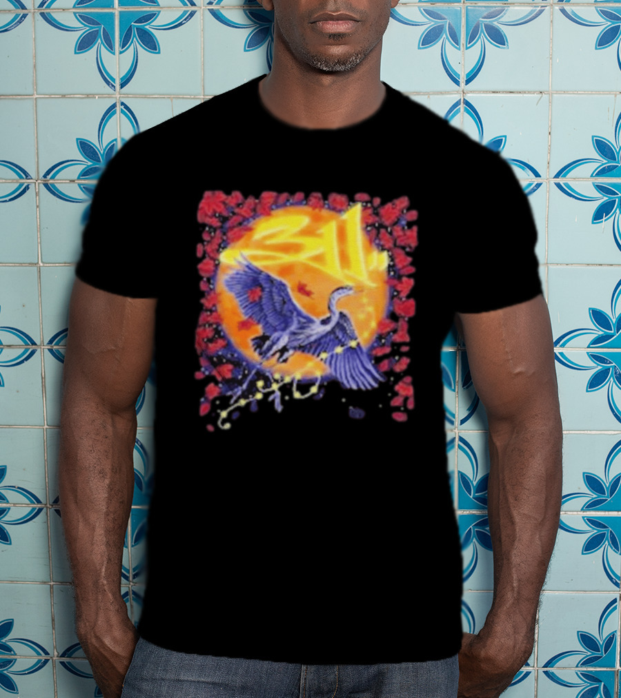 311 Band 2026 US Tour With Beach Weather Tunnel Vision Heron And Sun T-Shirt