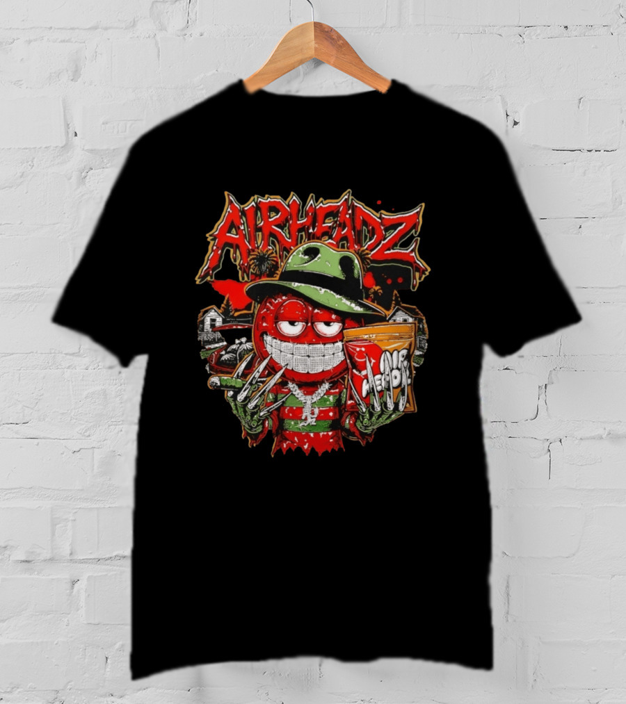 Airheadz Nightmare Street Freddy Krueger Candy Monster T-Shirt