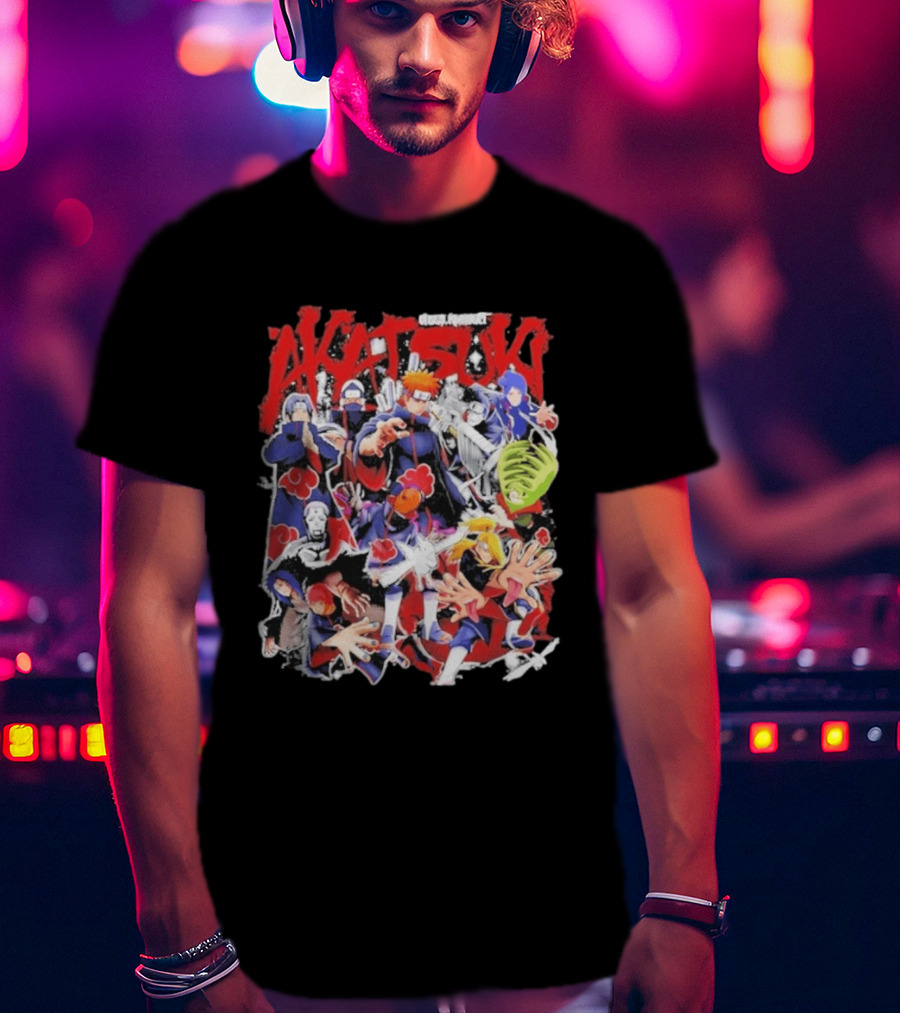 Akatsuki Vibes Konnect Naruto Anime Pain Characters Animation T-Shirt