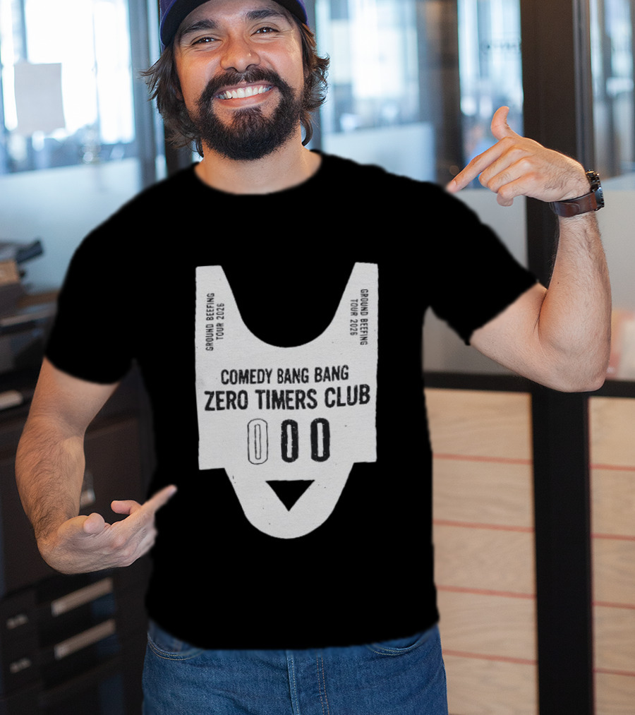 Comedy Bang Bang Zero Timers Club Ground Beefing Tour 2026 T-Shirt