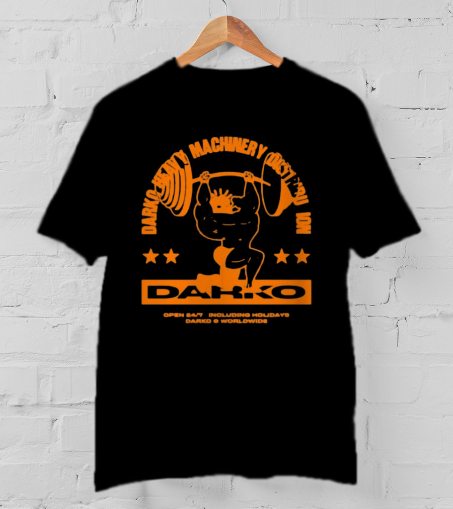Darko Heavy Machinery Chest Pro Open 24 Hour Darko Worldwide T-Shirt