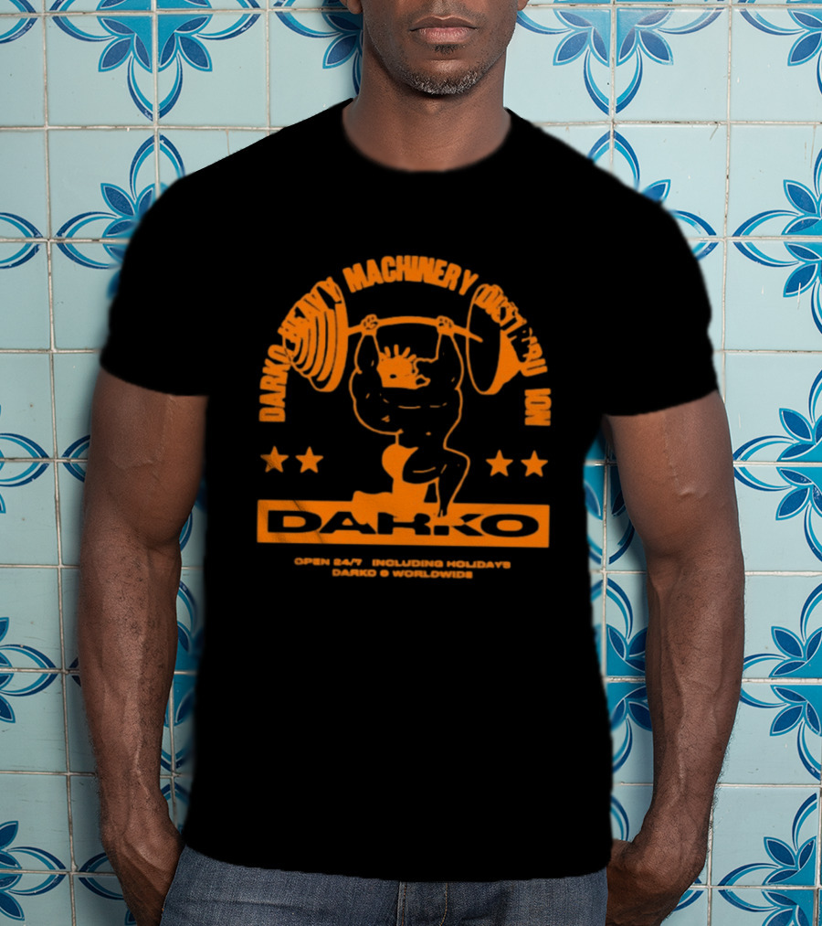 Darko Heavy Machinery Chest Pro Open 24 Hour Darko Worldwide T-Shirt