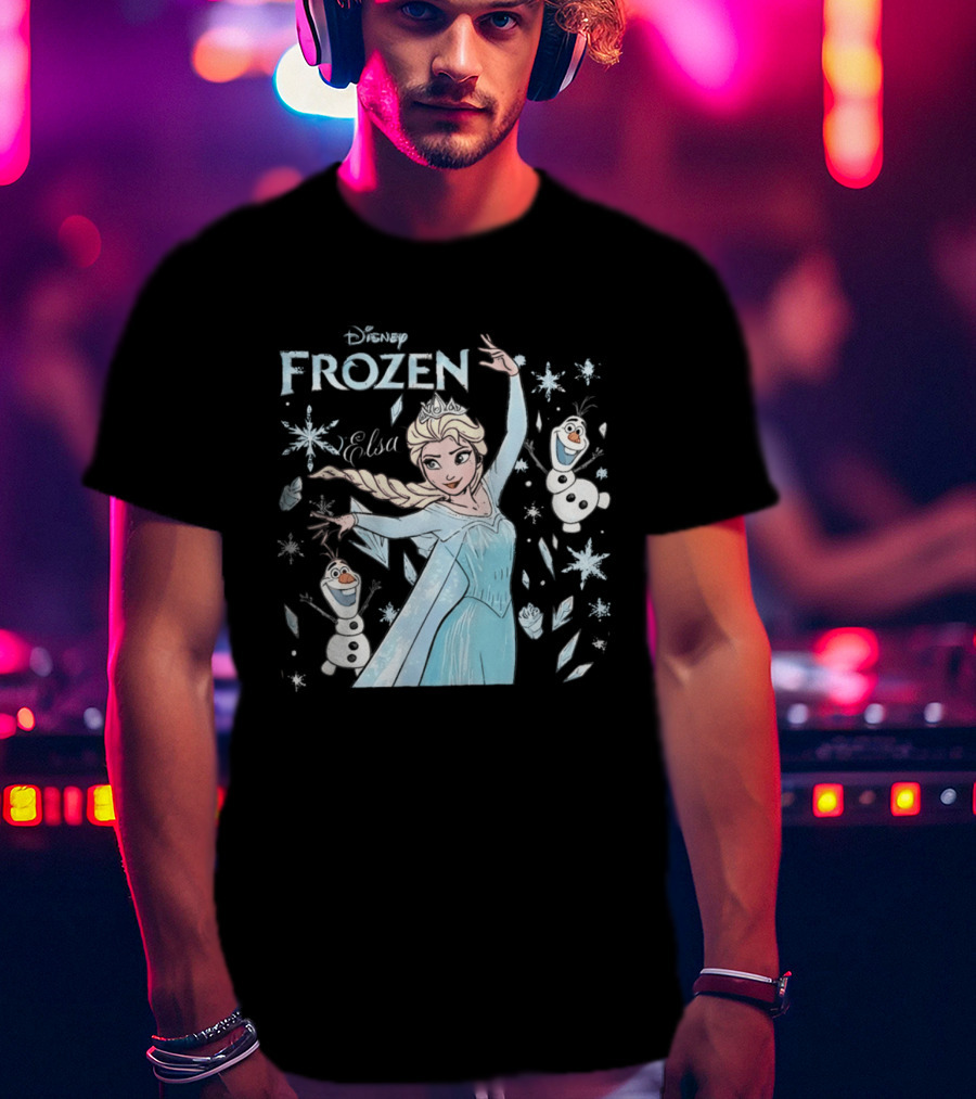 Disney Frozen Elsa Olaf Snow Queen T-Shirt