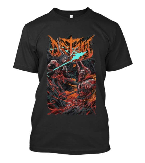 Distant Store Bleach Battle With Fantasy Horned Characters T-Shirt