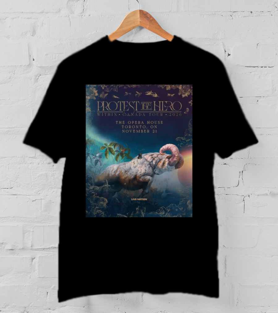 Protest The Hero Within Canada Tour 2026 Opera House Toronto November 21 Live Nation T-Shirt