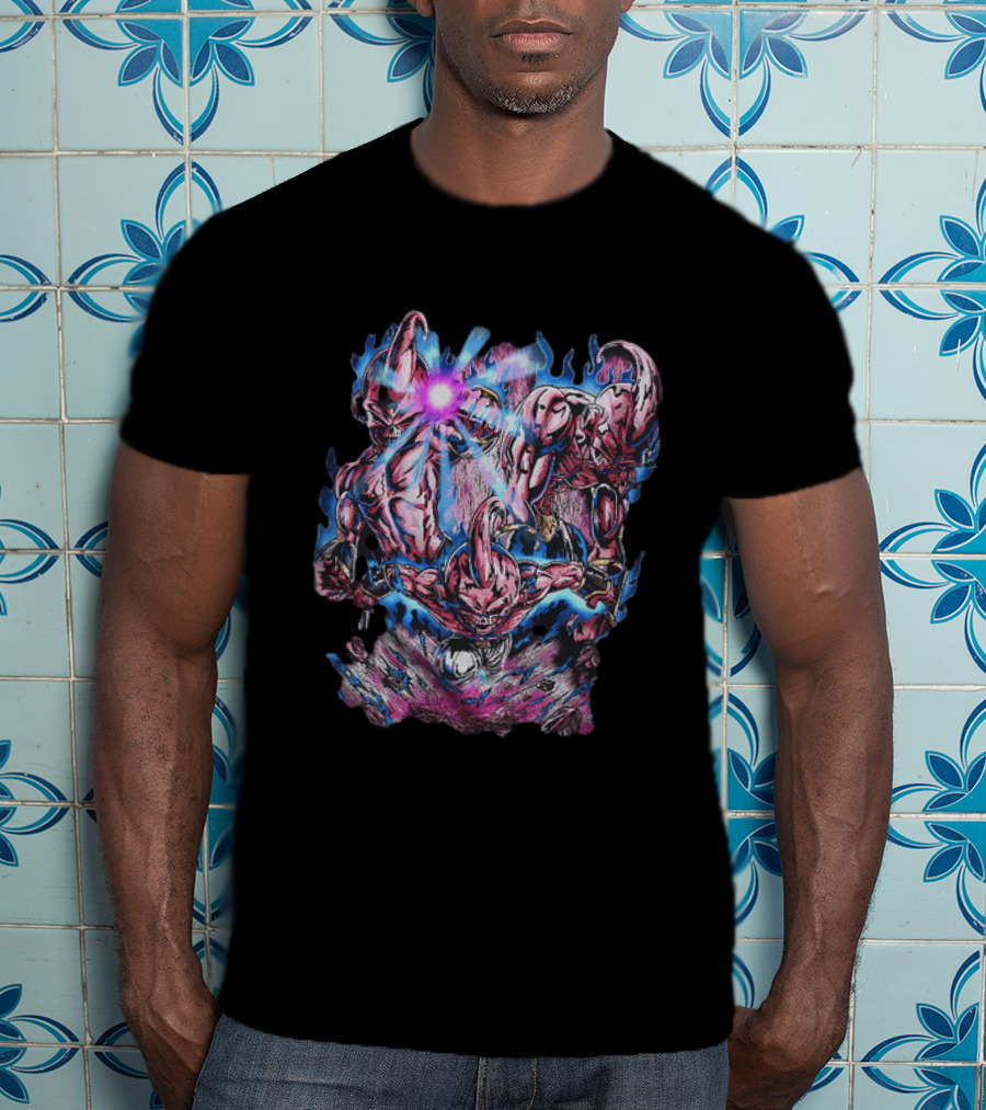 Dragon Ball Z Kid Buu Multiple Forms Energy Attack T-Shirt