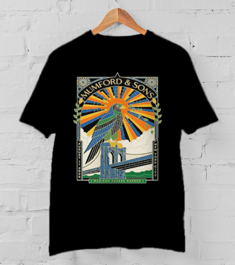 Mumford & Sons Madison Square Garden New York City August 11 2026 Event T-Shirt