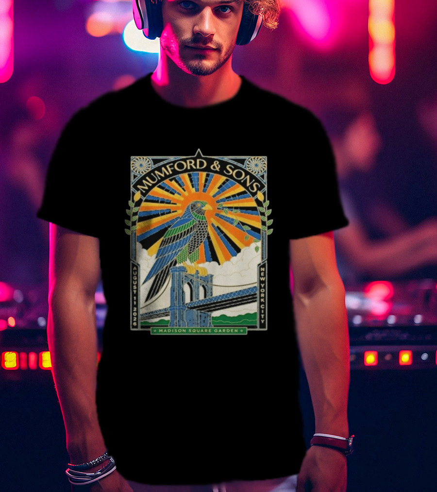 Mumford & Sons Madison Square Garden New York City August 11 2026 Event T-Shirt