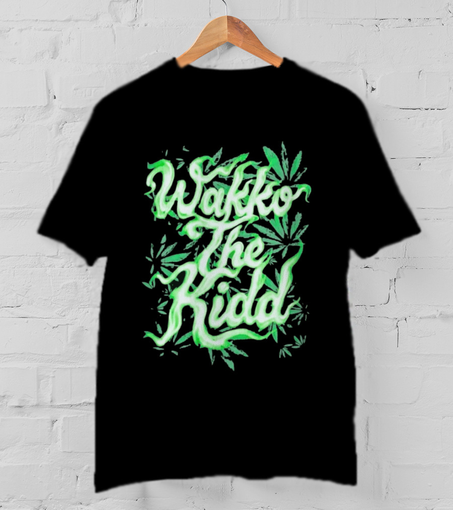 Wakko The Kidd Green Cannabis Leaf Marijuana T-Shirt