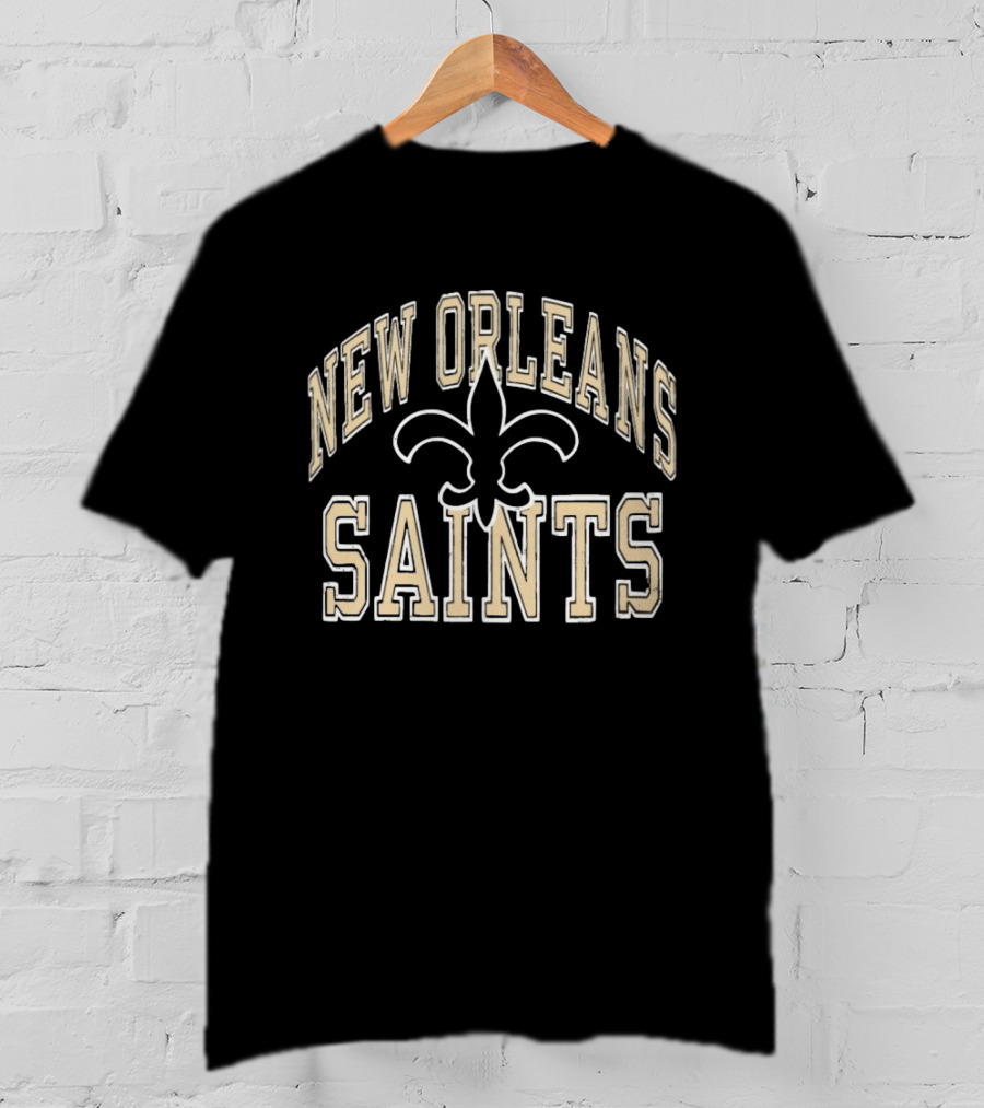 New Orleans Saints Fleur De Lis Football T-Shirt