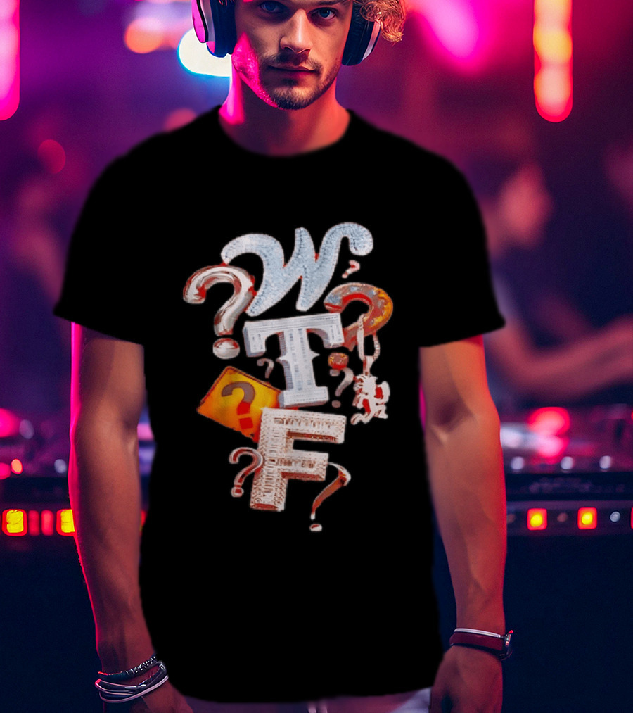 WTF Hatchetman ICP Insane Clown Posse Question Marks T-Shirt