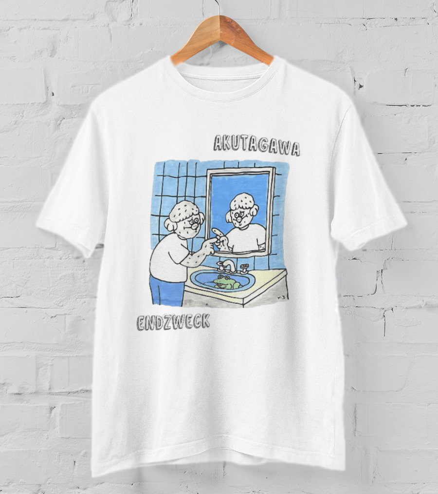 Akutagawa Endzweck Cartoon Mirror Reflection With Frog T-Shirt