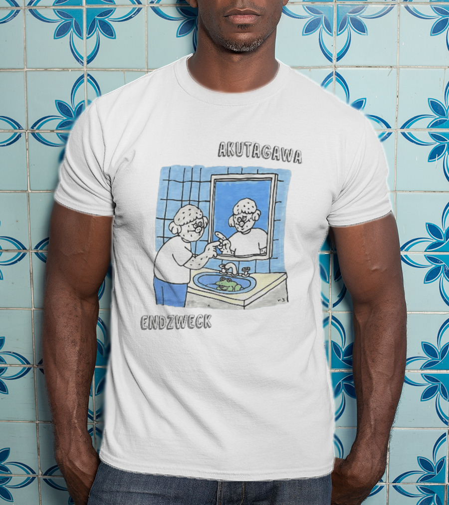 Akutagawa Endzweck Cartoon Mirror Reflection With Frog T-Shirt