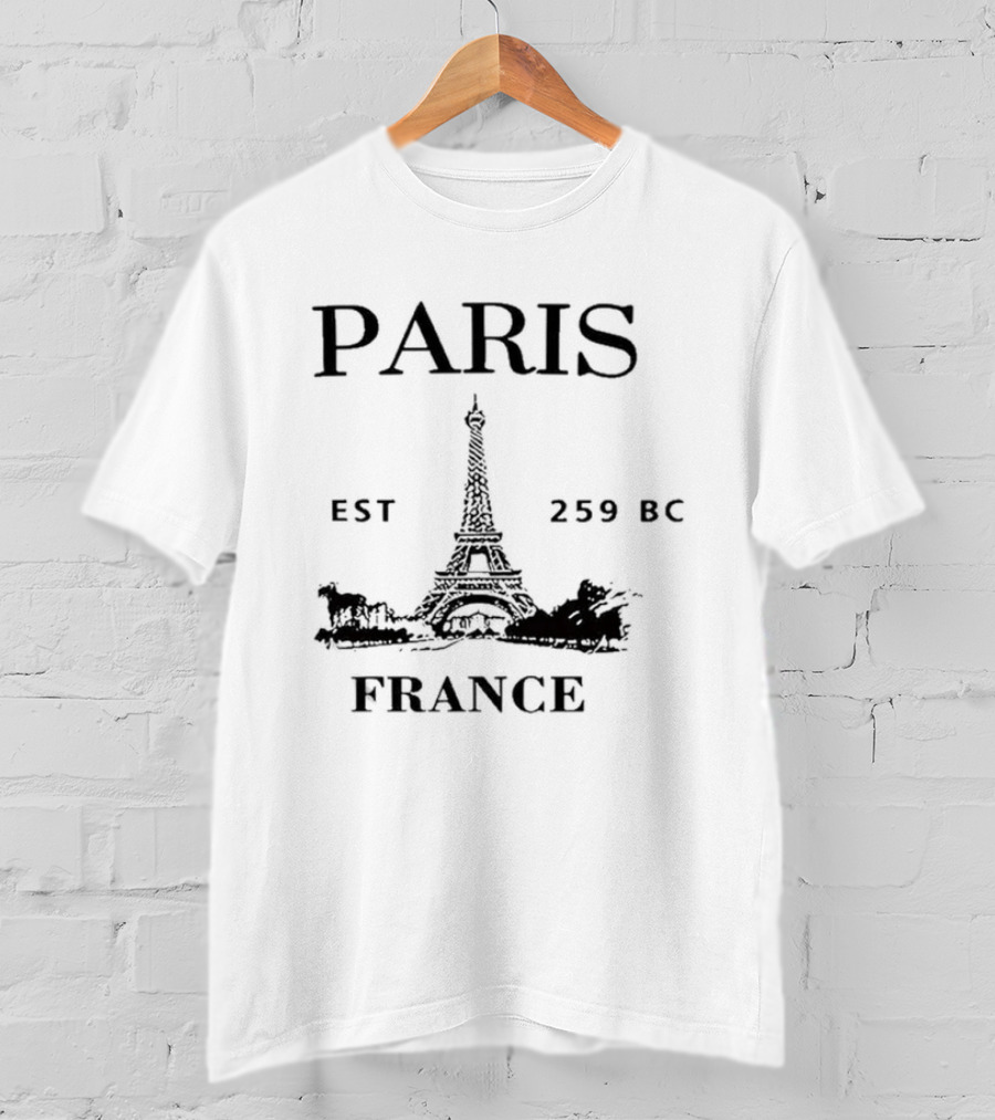 Paris Eiffel Tower Est 259 BC France T-Shirt