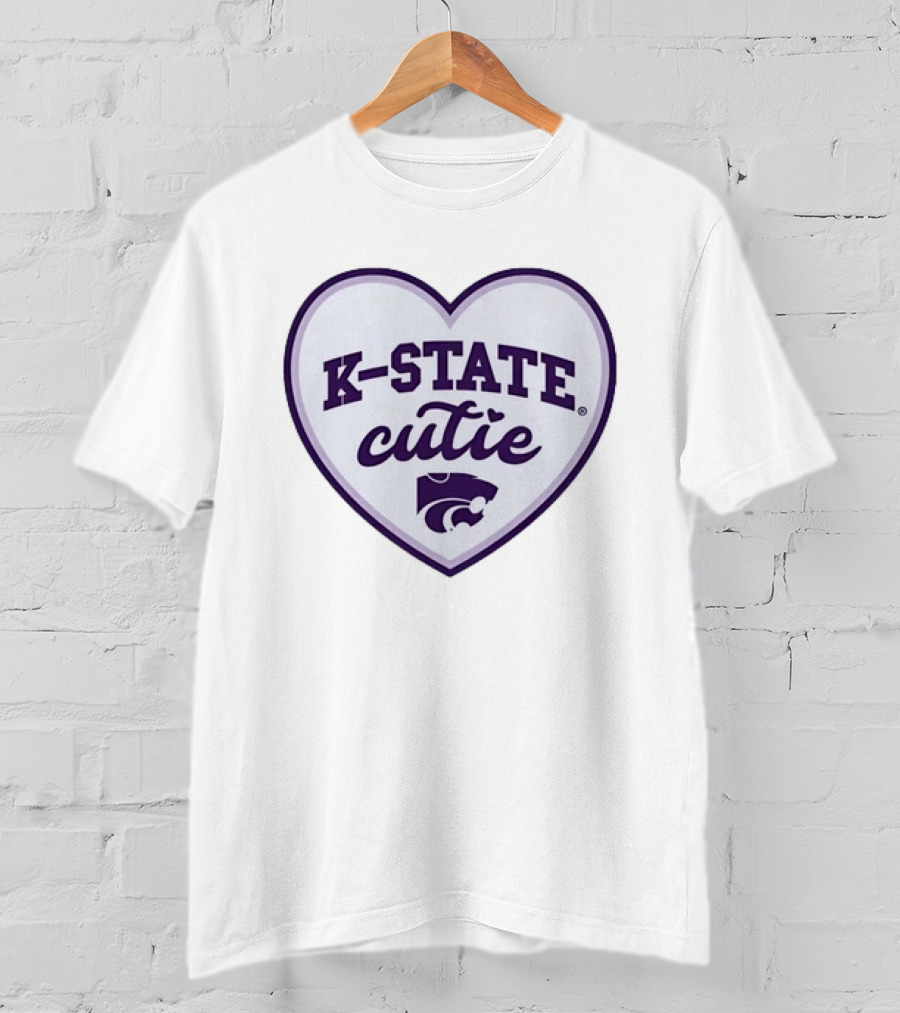 K State Cutie Heart Kansas State Wildcats T-Shirt