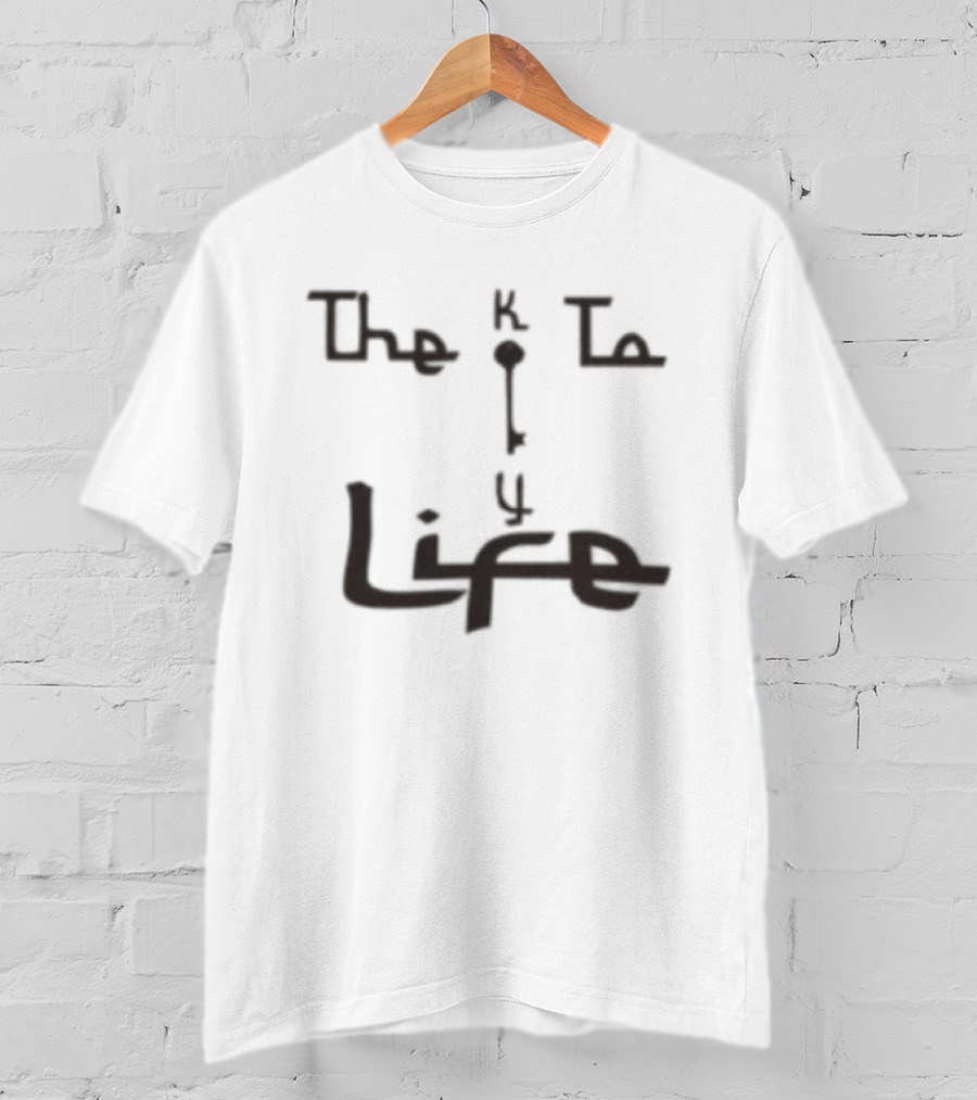 Key To Life Store Oatmeal Hand Drawn T-Shirt