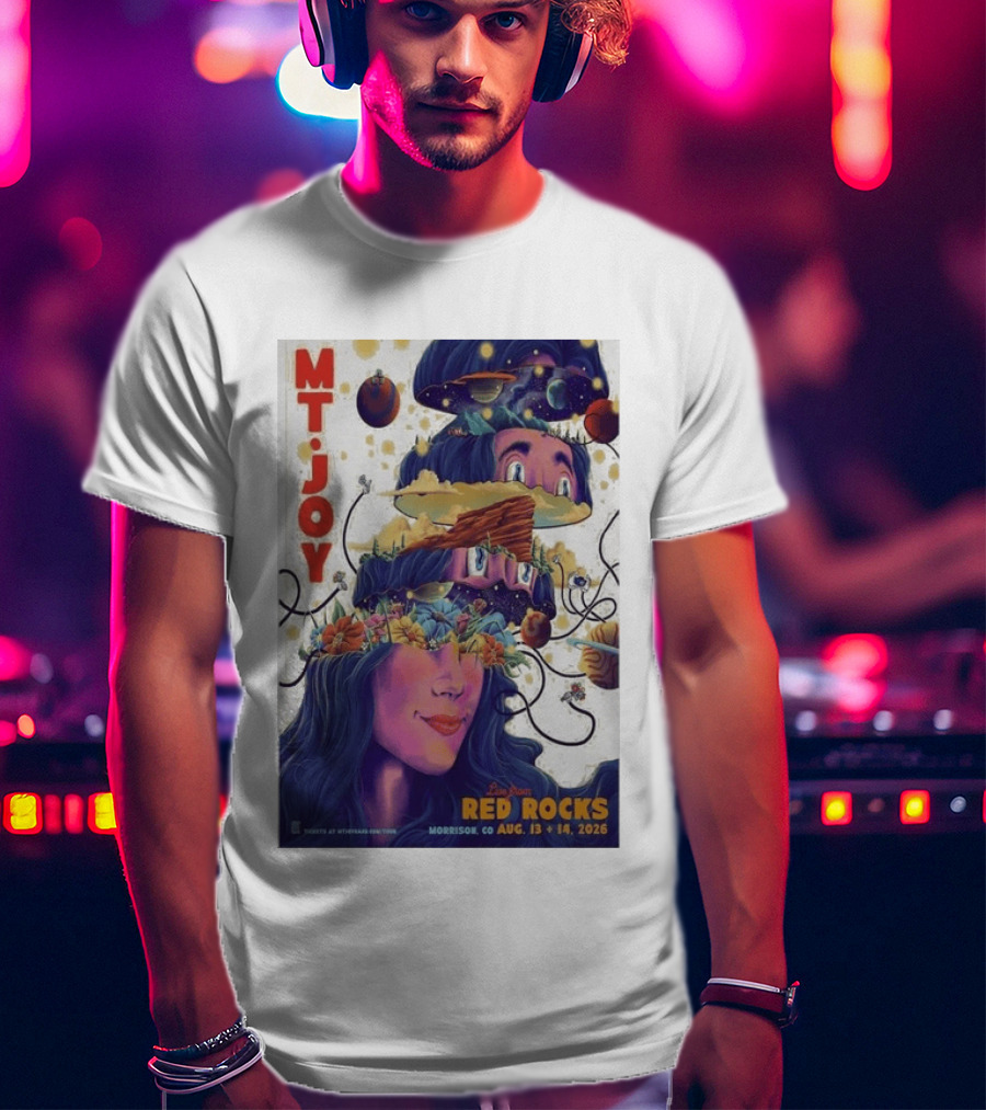 MT Joy Live At Red Rocks Morrison CO August 13 14 2026 S Tour T-Shirt