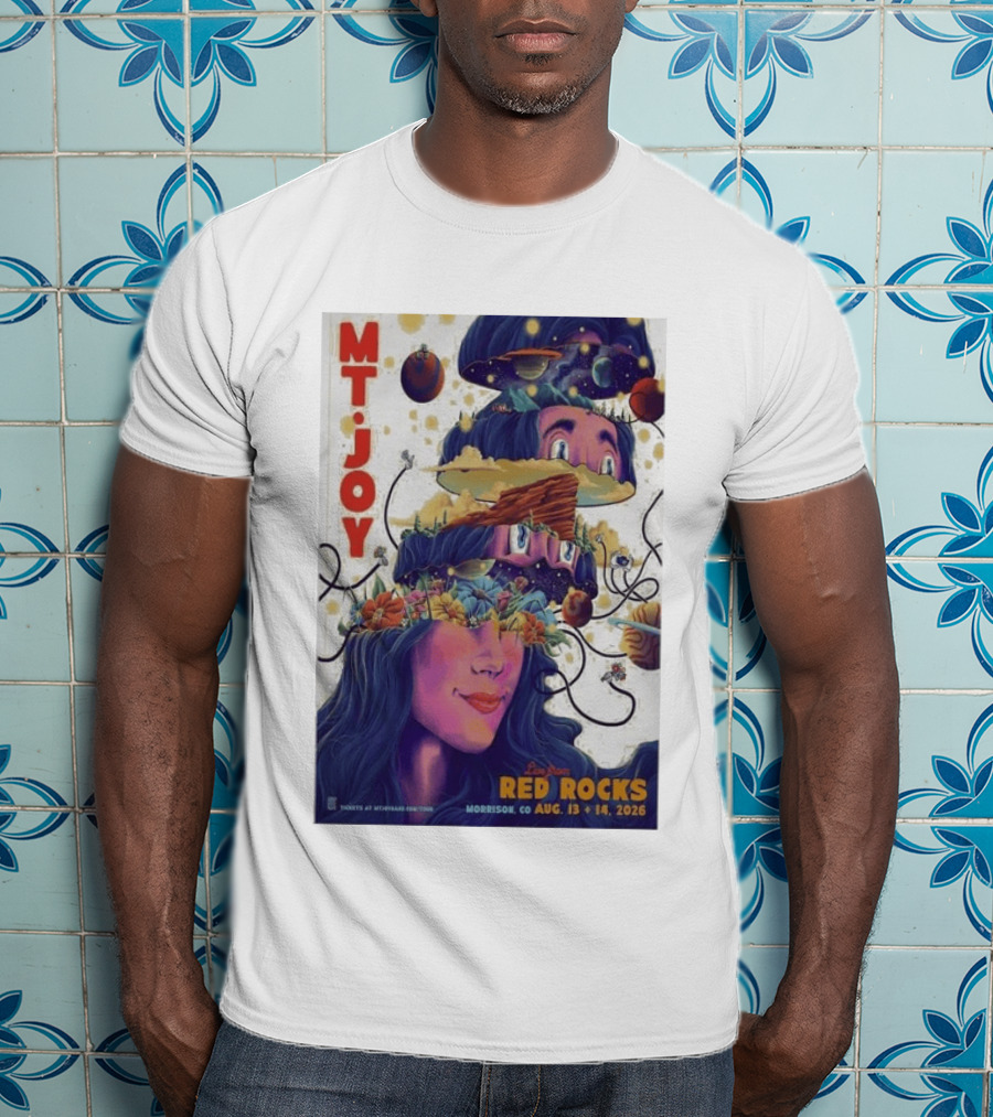 MT Joy Live At Red Rocks Morrison CO August 13 14 2026 S Tour T-Shirt