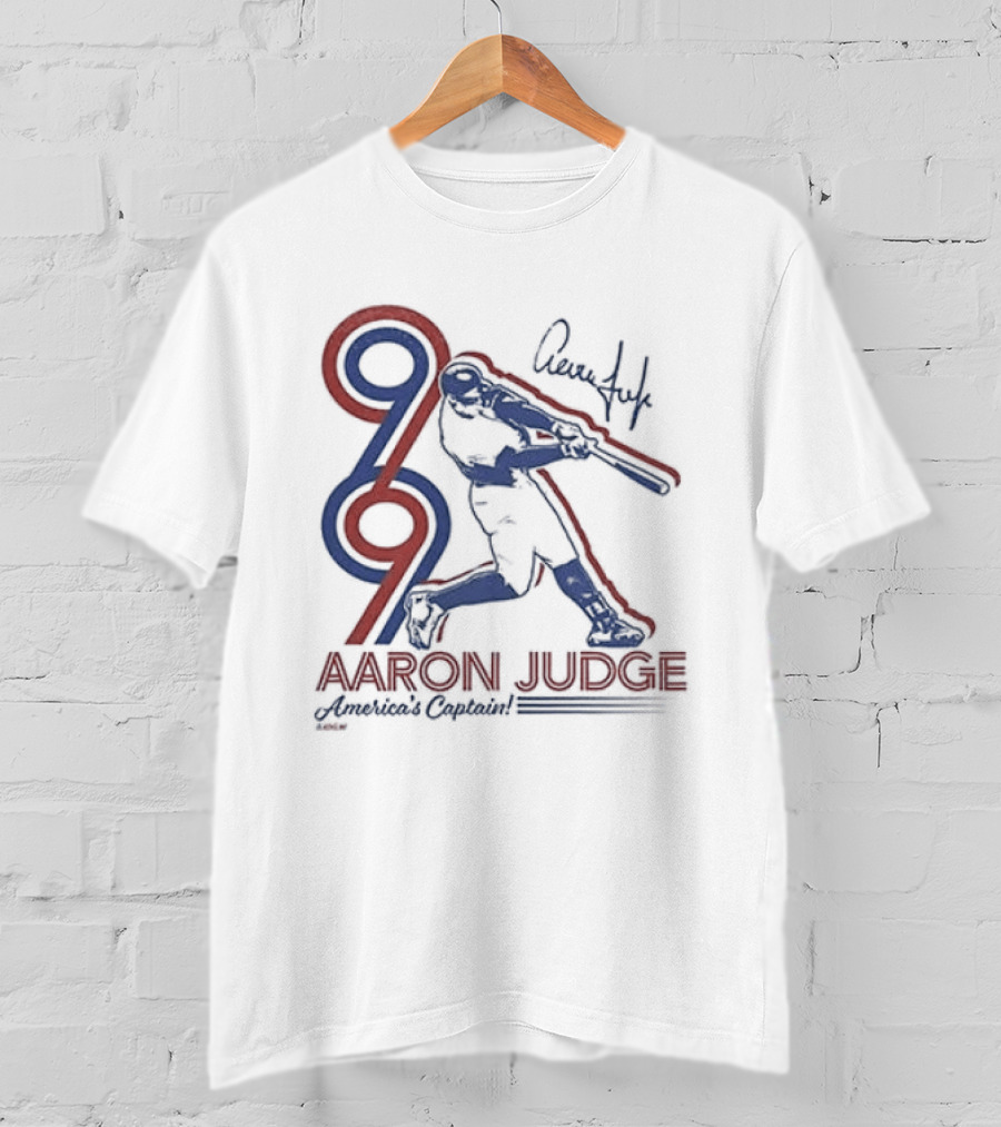 New York Yankees Aaron Judge America's Captain Signature Swing T-Shirt
