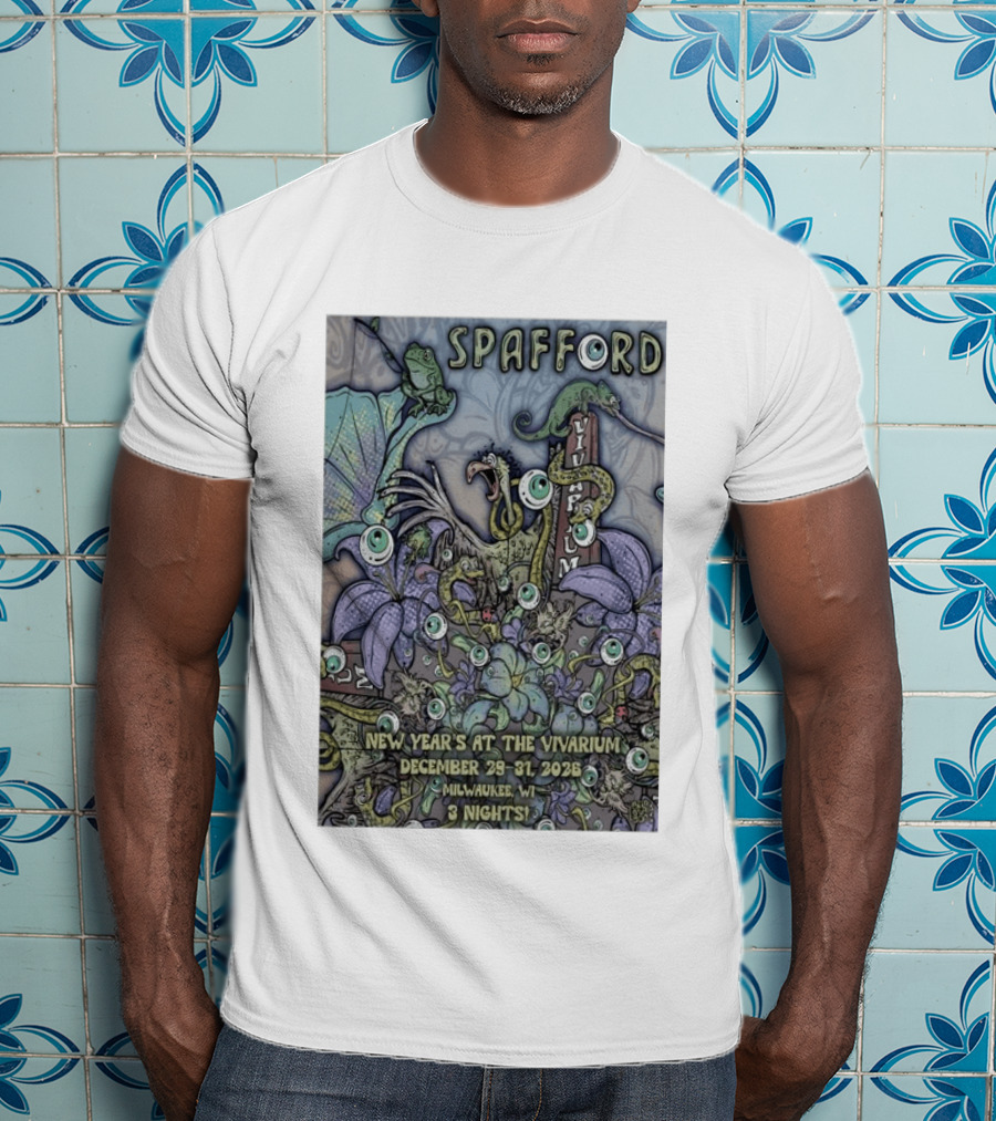 Spafford New Year’s At The Vivarium December 29 31 2026 Milwaukee WI 3 Nights T-Shirt