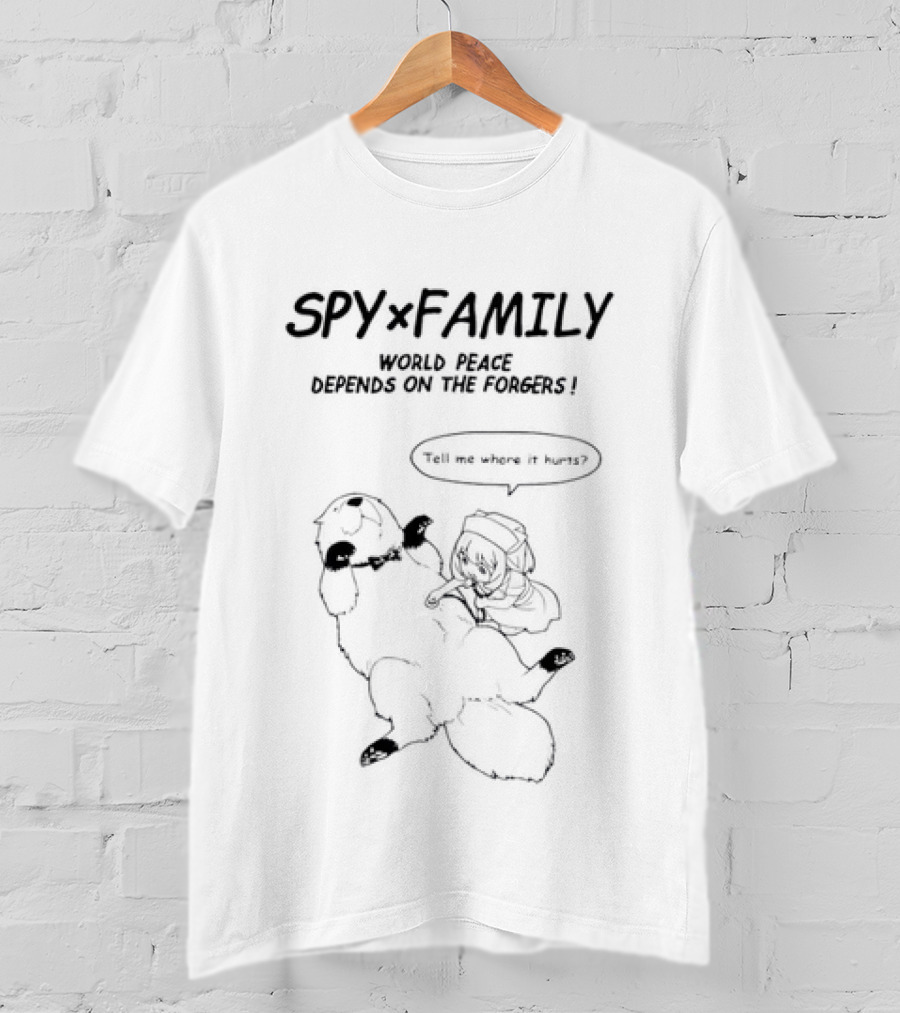 Spy X Family Anya And Bond World Peace Depends On The Forgers T-Shirt