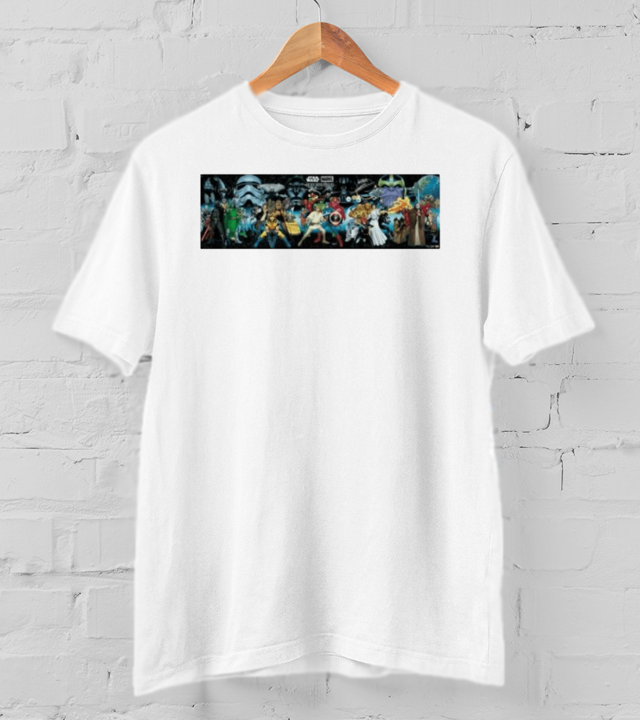 Star Wars X Marvel Hope Assembles Characters Lineup T-Shirt
