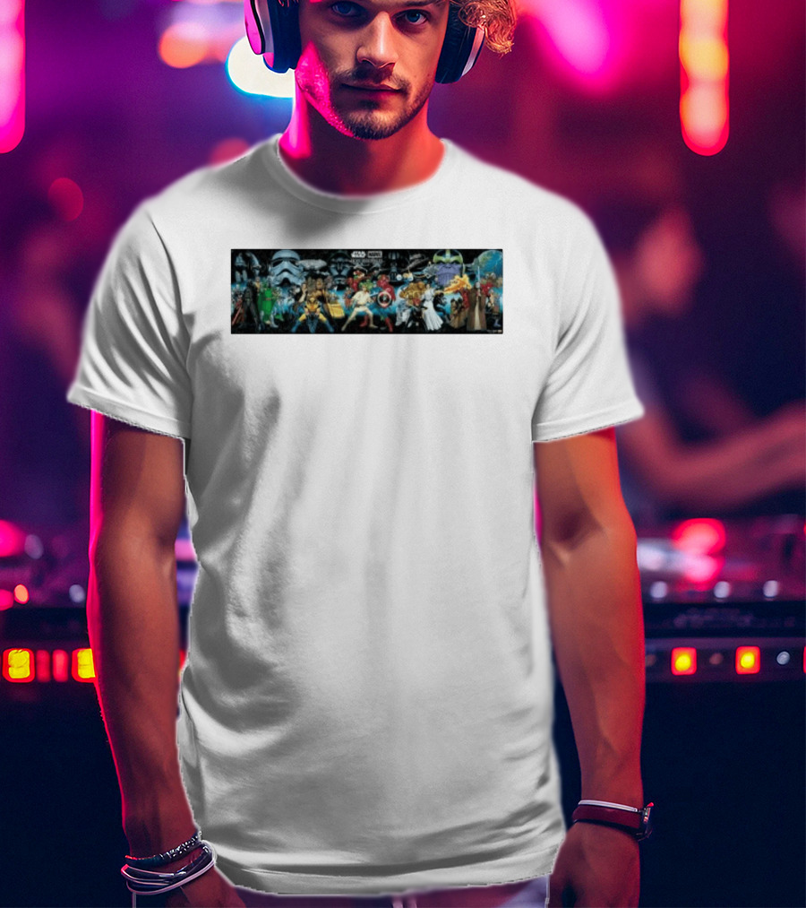 Star Wars X Marvel Hope Assembles Characters Lineup T-Shirt