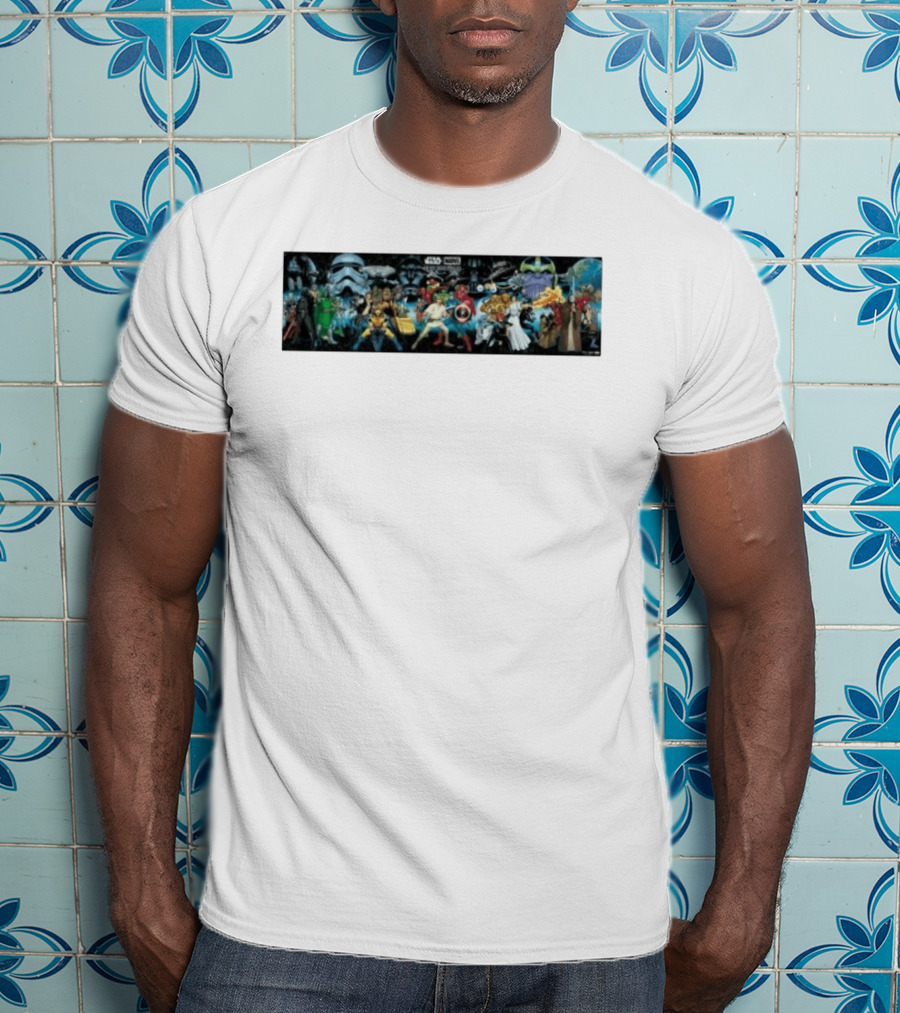 Star Wars X Marvel Hope Assembles Characters Lineup T-Shirt