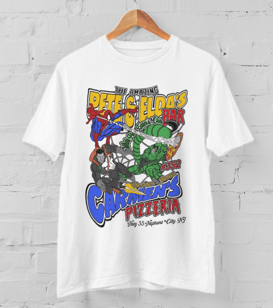 The Amazing Pete And Elda’s The Shore’s Famous Carmen’s Pizzeria T-Shirt
