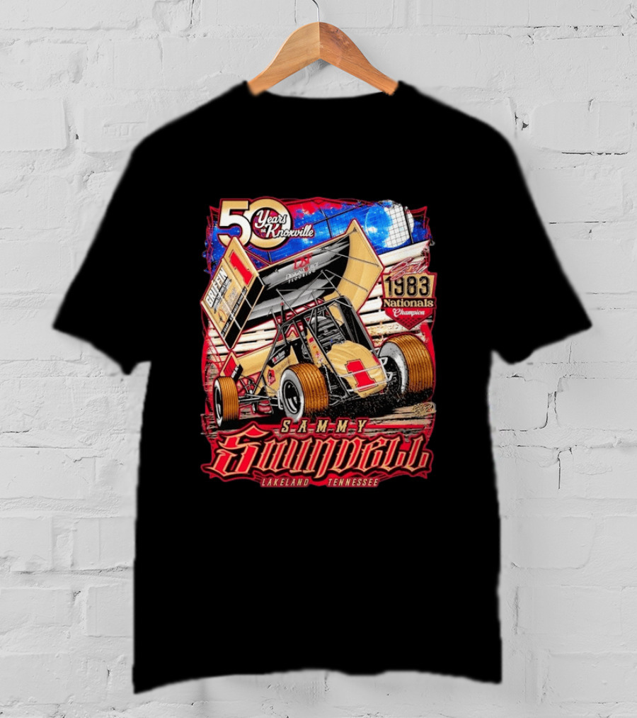 50 Years At Knoxville Sammy Swindell Sprint Car 1983 Nationals Champion Lakeland Tennessee T-Shirt