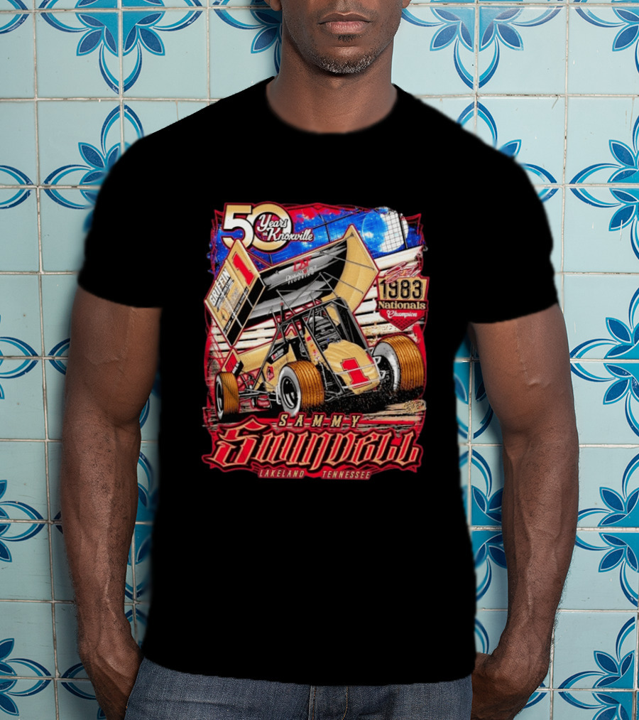 50 Years At Knoxville Sammy Swindell Sprint Car 1983 Nationals Champion Lakeland Tennessee T-Shirt