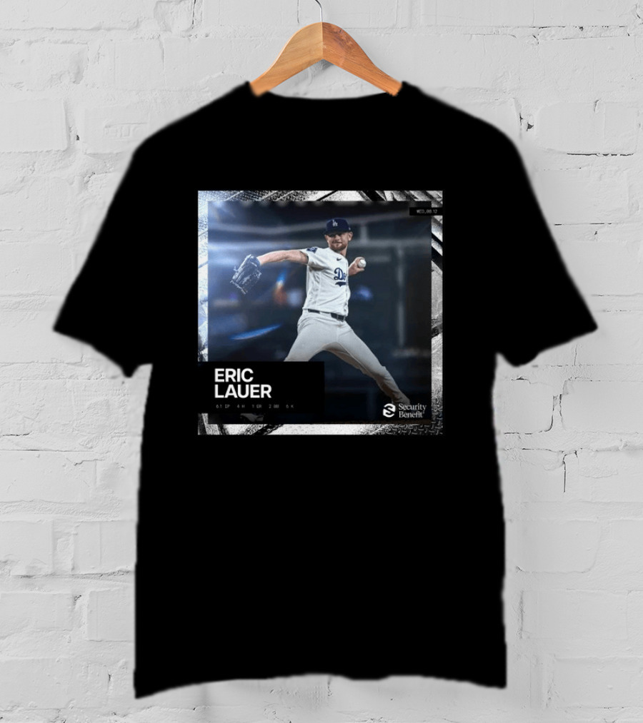 Eric Lauer Pitching Performance Dodgers Security Benefit T-Shirt