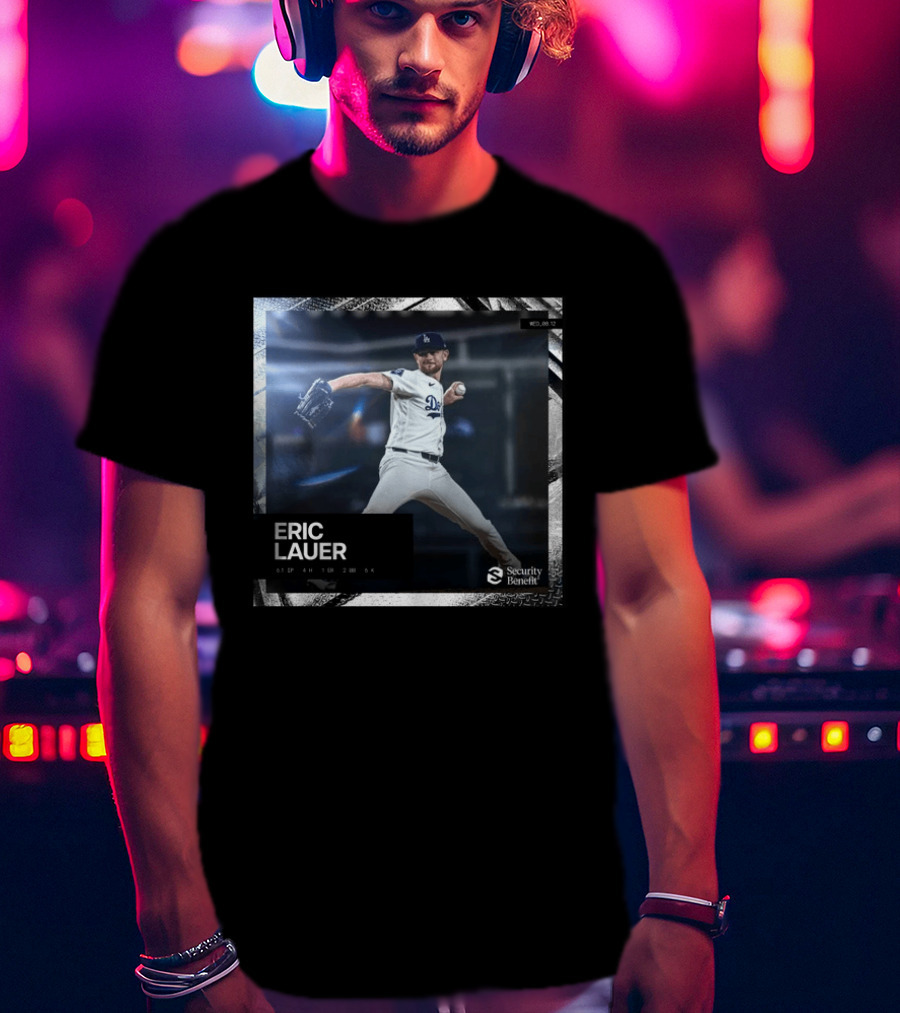 Eric Lauer Pitching Performance Dodgers Security Benefit T-Shirt