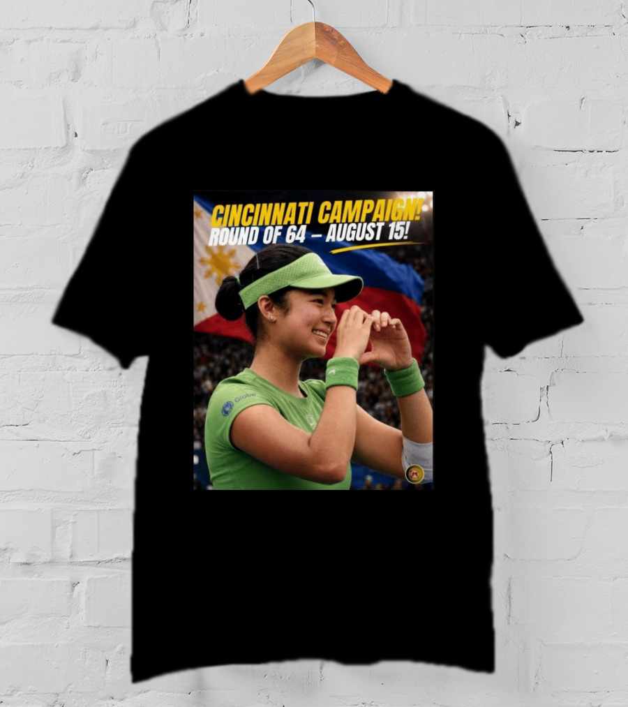 Cincinnati Campaign Round Of 64 August 15 Philippines Flag Tennis T-Shirt