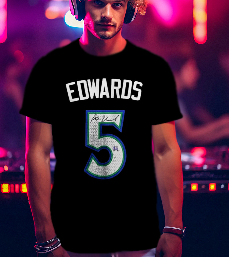 Edwards 5 Signature Basketball Fan Gear T-Shirt