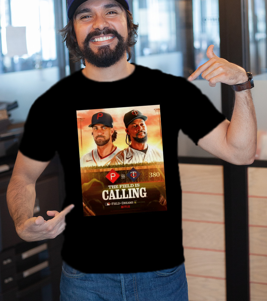 Philadelphia Vs Minnesota MLB Field Of Dreams Bryce Harper Byron Buxton Netflix 380 T-Shirt