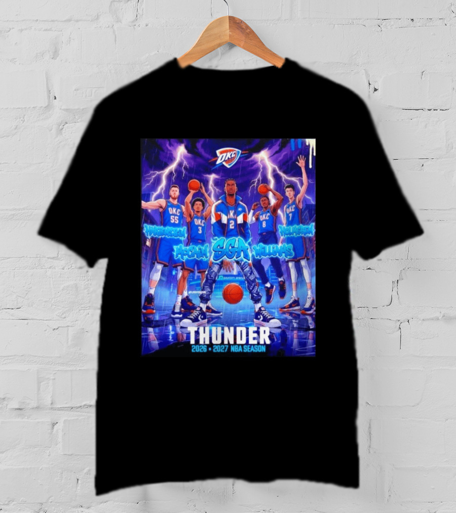 OKC Thunder 2026 2027 NBA Season SGA Hartenstein McCain Williams Holmgren T-Shirt