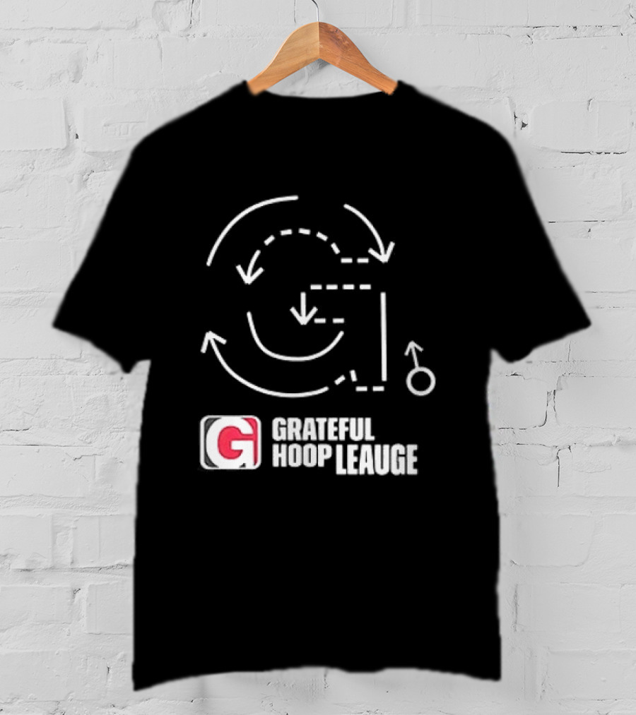 Grateful Dead Grateful Hoop League Basketball Strategy Playbook T-Shirt