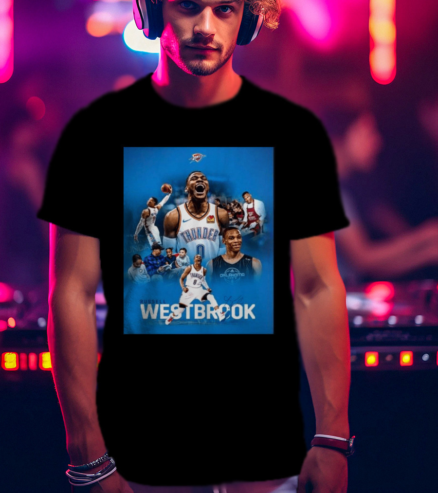Russell Westbrook OKC Thunder Thank You For Everything Retirement T-Shirt