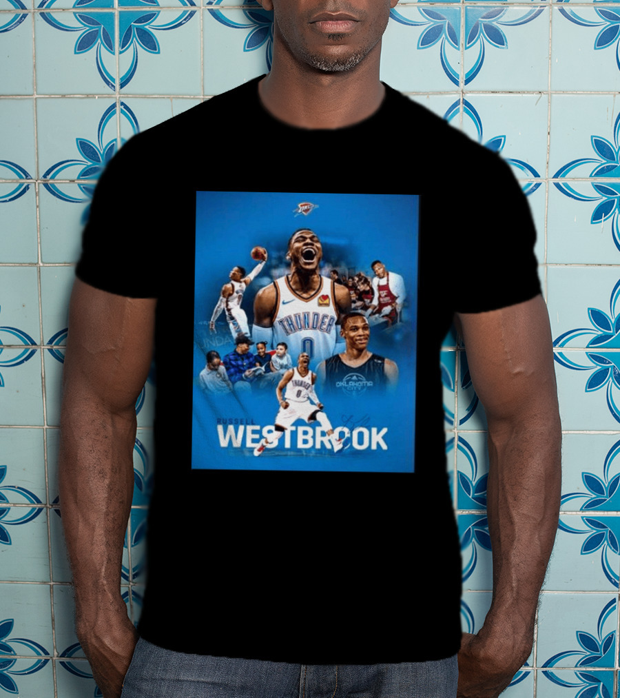 Russell Westbrook OKC Thunder Thank You For Everything Retirement T-Shirt