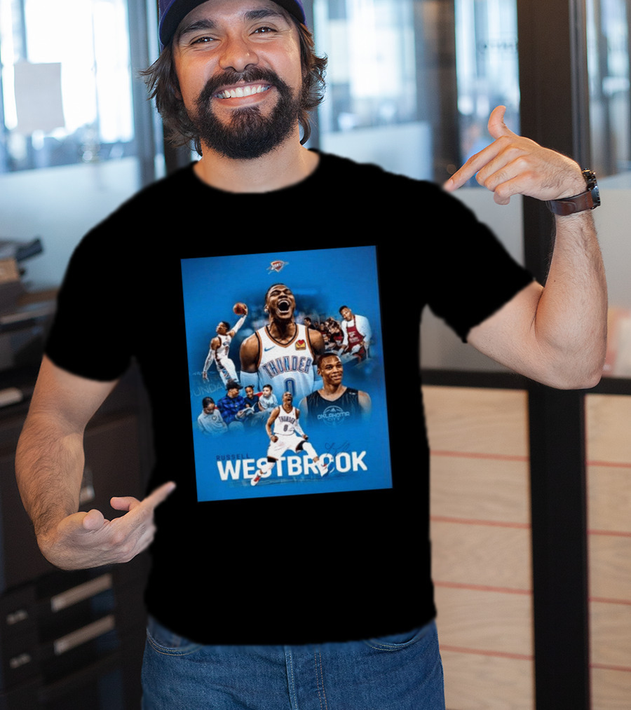 Russell Westbrook OKC Thunder Thank You For Everything Retirement T-Shirt
